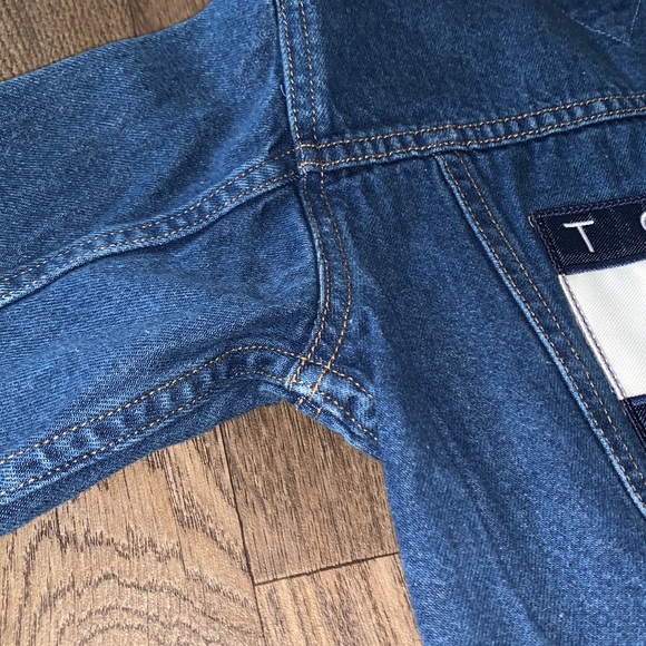 Vintage Tommy Hilfiger 3T toddler Denim Jean Jacket with Snaps- Embroidered Logo - Picture 14 of 17